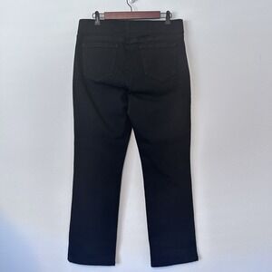 NYDJ Jeans sz. 10 Black Tummy Tuck Bootcut Denim High Waist Pull On Elastic Band